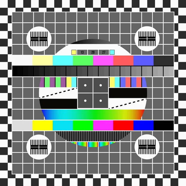Ingen signal Tv skärmen mall — Stock vektor
