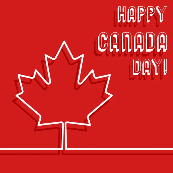 Happy Canada day poster — Stock Vector