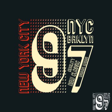 New York'un Brooklyn baskı tasarımı