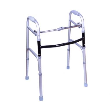Engelli bir insan için metal Walker destek