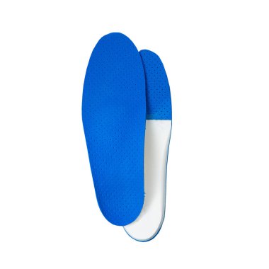 Beyaz arka plan üzerinde ortopedik tabanlık