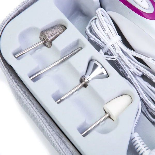 Appliance for manicure and pedicure isolated — Stock Photo, Image
