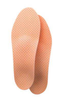 Beyaz arka plan üzerinde ortopedik tabanlık