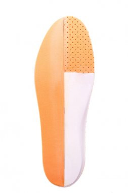 Beyaz arka plan üzerinde ortopedik tabanlık