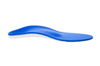 Beyaz arka plan üzerinde ortopedik tabanlık