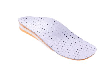 Beyaz arka plan üzerinde ortopedik tabanlık