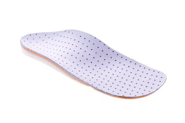 Beyaz arka plan üzerinde ortopedik tabanlık