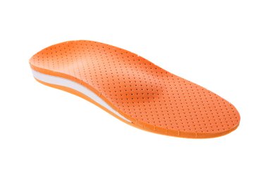 Beyaz arka plan üzerinde ortopedik tabanlık