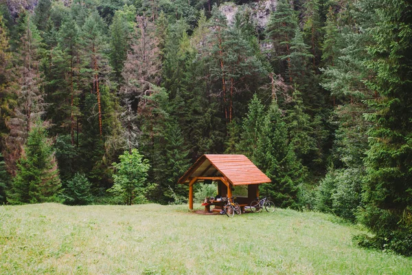 Gazebo en el bosque — Foto de Stock