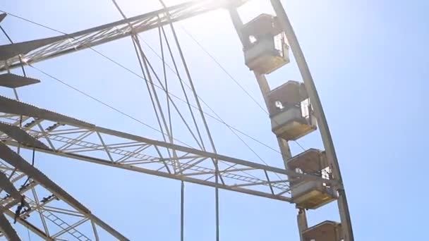 Budapešť, Budapešť oko ferris wheel v centru Budapešti, Maďarsko — Stock video