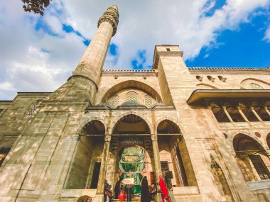 Süleyman Camii. Suleymaniye Camii. Minaret, marmara. Süleyman Camii Dış Hatları 29 Ekim 2019, İstanbul. Süleyman Camii İstanbul 'un en güzel camii