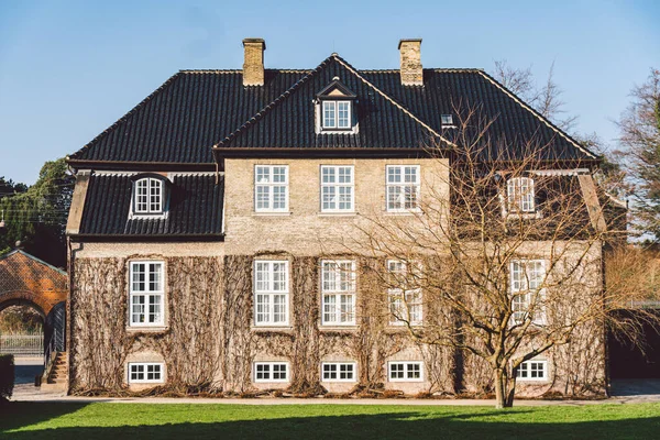 Castillo Rosenborg Copenhague Dinamarca Día Soleado Invierno Estilo Renacentista Holandés — Foto de Stock
