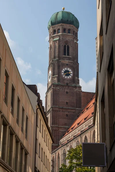 Iglesia Frauenkirche Munich Casco Antiguo Centro Ciudad Alemania Catedrales —  Fotos de Stock