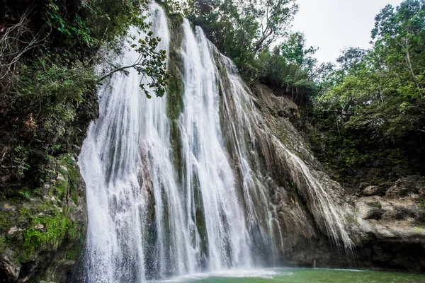 Waterfall El Limon landscape in Samana peninsula, Dominican republic. Popular touristic destinationWaterfall El Limon landscape in Samana peninsula, Dominican republic. Popular touristic destination 