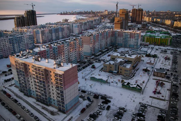 Moderne Russische architectuur van slaapkamers — Stockfoto