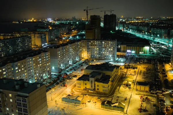 Slaapkamers van nacht Chabarovsk — Stockfoto