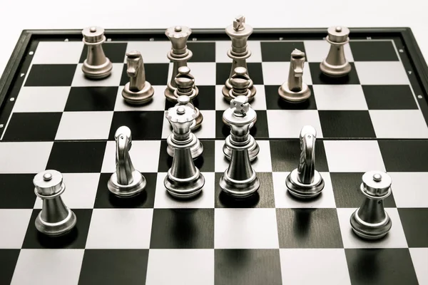 Chess position för vinnarna — Stockfoto