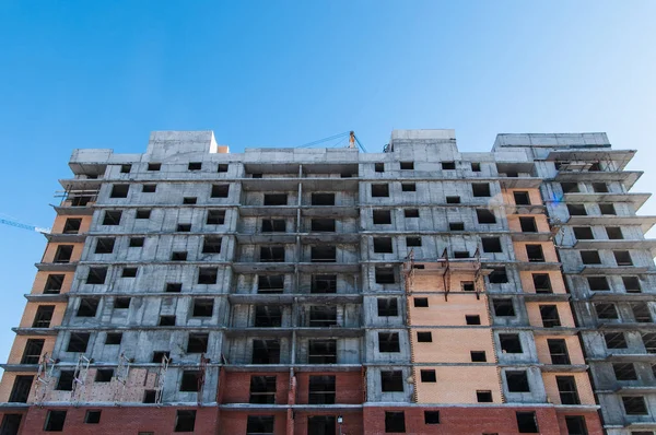 Grúa Torre Construcción Edificio Gran Altura — Foto de Stock