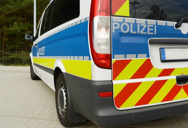 Policía alemana de autopistas — Foto de Stock