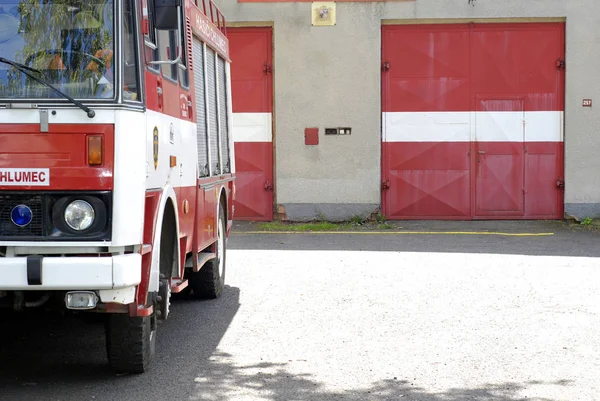 Пожарная бригада Чехии — стоковое фото