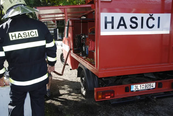 Tschechische Feuerwehr — Stockfoto