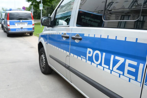 Coches de policía alemanes — Foto de Stock