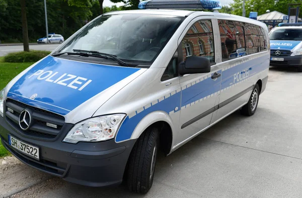 Coches de policía alemanes — Foto de Stock