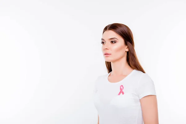 Mujeres cáncer de mama, medicina, supervivencia, concepto de poder femenino — Foto de Stock