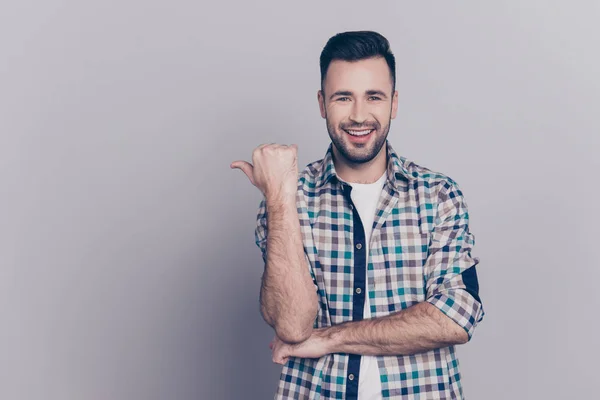 Portrait  of young attractive, stunning, caucasian, smiling man — Stock Photo, Image