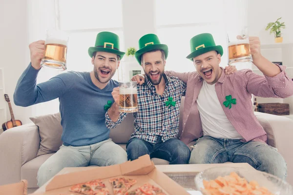 Concepto del día de San Patricio. Primer plano retrato de alegre, positi — Foto de Stock