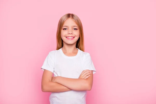 Geluk persoon gezondheidszorg concept. Close-up van portret van schattige l — Stockfoto