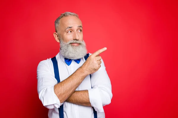 Retrato con espacio de copia de mente, ponderar, profesional, retro — Foto de Stock