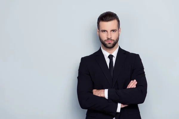 Concepto oficial de profesión de liderazgo popular. Retrato de serio — Foto de Stock