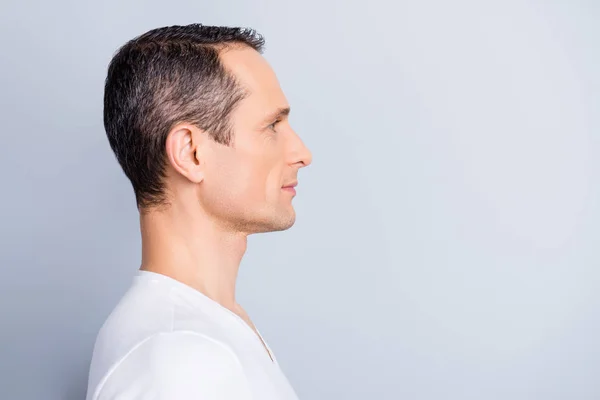 Profile Half Face Portrait With Copy Space Of Trendy Attractiv Therapy Pure Stock Photo Profile Half Face Portrait With Copy Space Of Trendy Attractiv Therapy Pure Stock Photo