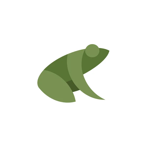 Frog flat illustration sign mark vector trend — Stock Vector