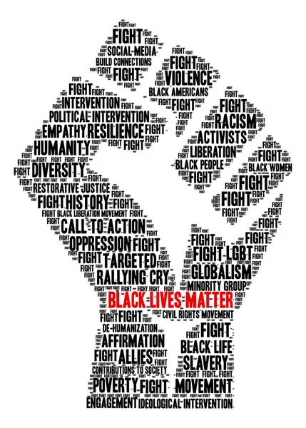 Black Lives Matter Word Cloud — Vector de stoc