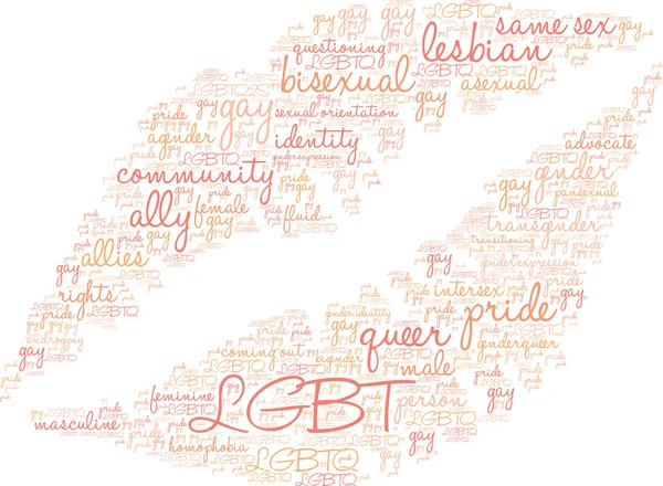 Nuage de mots LGBT — Image vectorielle