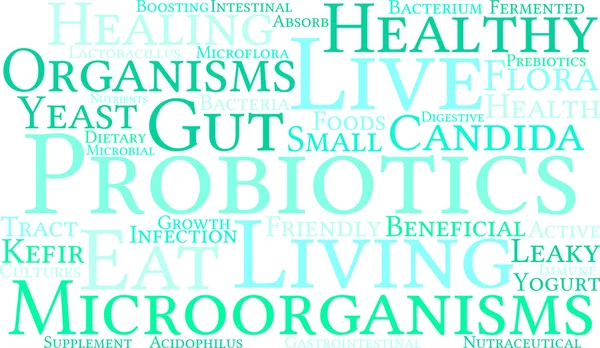 Probiotics Word Cloud — Stockvector