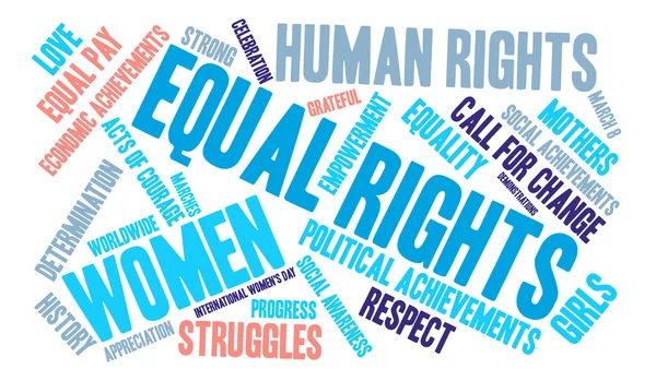 Equal Rights Word Cloud — Stock Vector