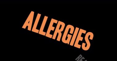 Alerji metin kelime bulutu animasyonlu