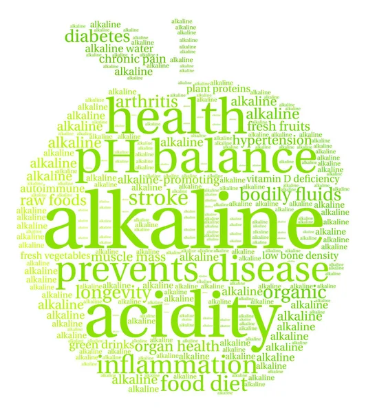 Nuvem de palavra alcalina —  Vetores de Stock