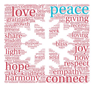 Barış tatil kelime bulutu