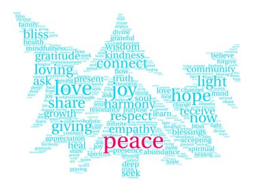 Barış tatil kelime bulutu