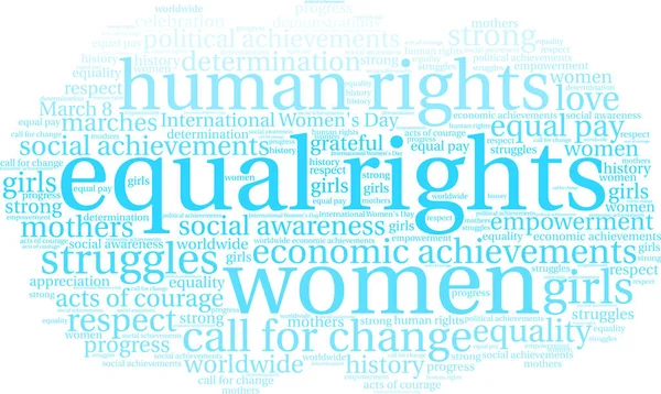 Eşit haklar kelime bulutu