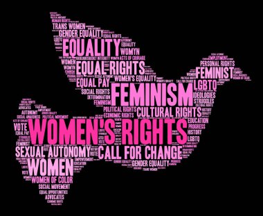 Kadın hakları bulut kelime
