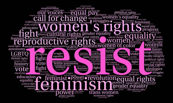 Resist Word Cloud — Stock Vector