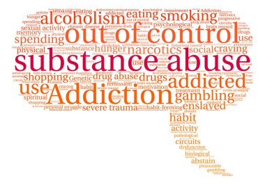 Substance Abuse Word Cloud clipart