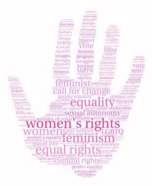 Kadın hakları bulut kelime