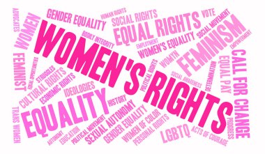 Kadın hakları bulut kelime