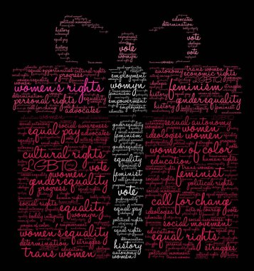 Kadın hakları bulut kelime